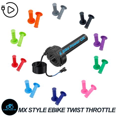 SurRon EBike Twist Throttle Grips Waffle Grip All Colours 3 Pin SM JST ...