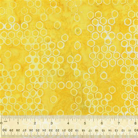 Whats The Buzz Batiks Honeycomb Yellow — Fabric Shack