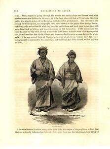 Japanese Women - Admiral Perry Expedition - 1856 | eBay