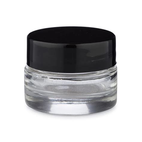 025 Oz Clear Glass Lip Balm Jars Black Pp Cap Berlin