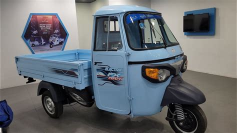 Piaggio Ape E Xtra Fx Max Electric Cargo Youtube