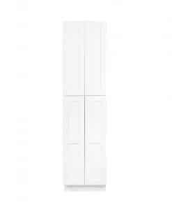 White Shaker 24 Pantry Utility Cabinet Nelson Cabinetry