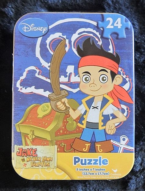 Jake Neverland Pirates Jigsaw Puzzle 24pc 5 X 7 Disney Cardinal New