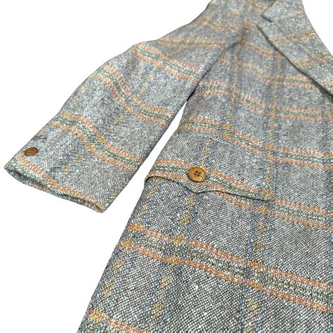 Botany Jacket Brown Plaid Pure Virgin Wool T Gem