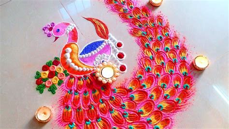 Rangoli Designs For Diwali Peacock | how after corona end