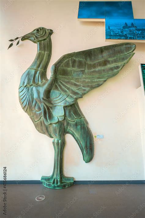 Liver bird, the most important symbol of Liverpool displayed in Museum of Liverpool Stock Photo ...