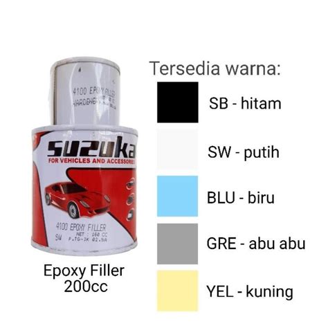 Jual Cat Dasar Suzuka Epoxy Filler Epoksi Poksi Susuka Avian Cc