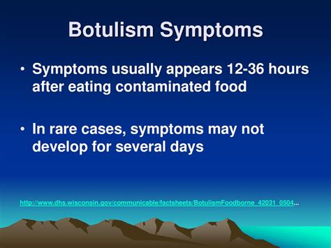 Botulism Symptoms