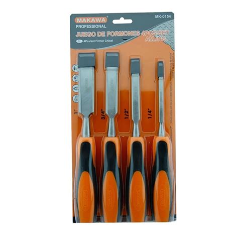 Ripley SET KIT JGO DE FORMONES CINCELES P MADERA 4 PIEZAS MAKAWA MK0154