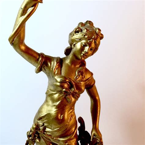 Antique French Figural Lamp Gold Lady Lamp No 002044 Cs Etsy