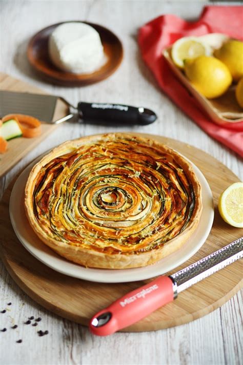 Tarte tourbillon au chèvre frais et zestes de citron concours chefNini