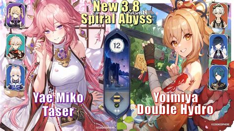 New Spiral Abyss Yae Miko Taser Yoimiya Double Hydro Floor