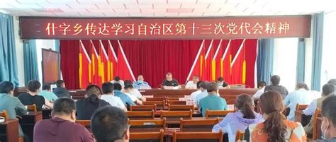 什字乡专题 传达学习自治区第十三次党代会精神工作宣出宣传