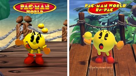 Pac Man World Re Pac Animation Comparison Original Vs Remake Side By Side Youtube