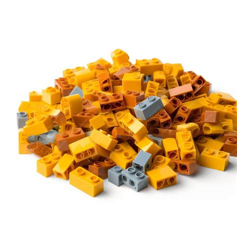 Premium Ai Image A Close Up Of A Pile Of Yellow And Orange Lego