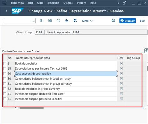 How To Define Depreciation Area In Sap