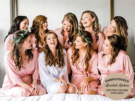 Bridesmaid Robes Personalized Robe Satin Robe Bride Robe Bridal Party Robes Wedding