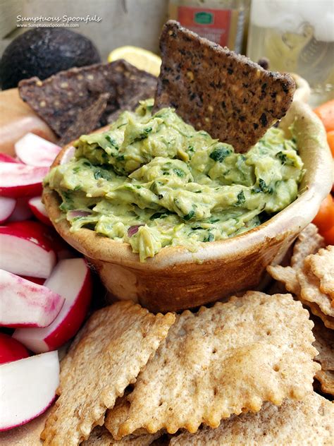 A New Twist On An Old Classic Avocado Spinach Artichoke Dip Sumptuous Spoonfuls