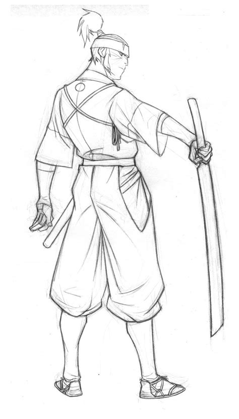 Young Musashi Rough Pencils By Philbourassa On Deviantart Samurai