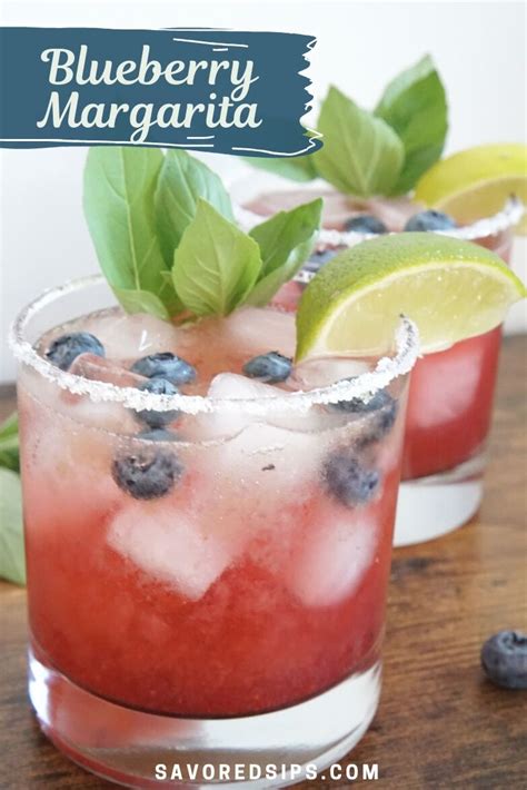 Simply Delicious Blueberry Margarita Savored Sips