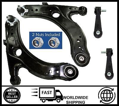 Front Lower Wishbone Suspension Arms Drop Links L R For Audi A Vw