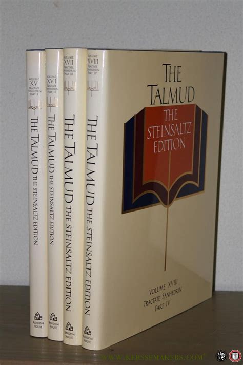 The Talmud The Steinsaltz Edition Volumes Vol Xv Xviii Tractate