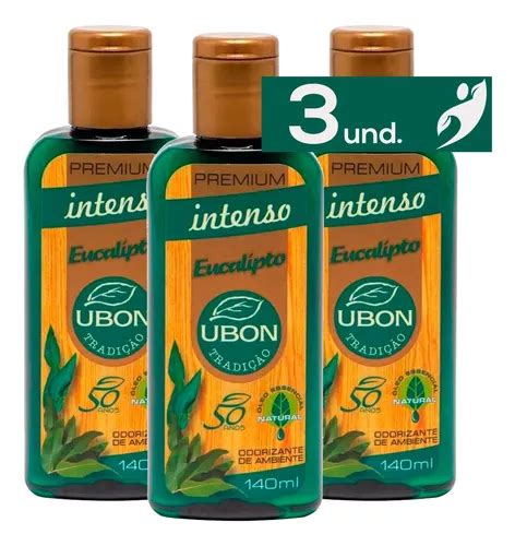 Kit Odorizante De Ambiente Intenso Eucalipto Ubon Ml Frete Gr Tis