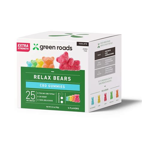 Green Roads Cbd Gummies Relax Bears Mg Mg The Good Leaf