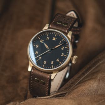 Pilot Watch Original By Laco Watches Model Leipzig Bronze