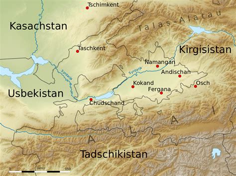 Fergana Valley Asia Map, Globes Terrestres, Knowledge, History, Valley, Indian, Maps, Kazakhstan ...