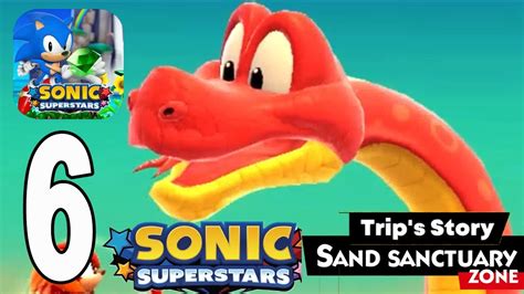 Sonic Superstars Trip S Story Sand Sanctuary Full Boss Secrets