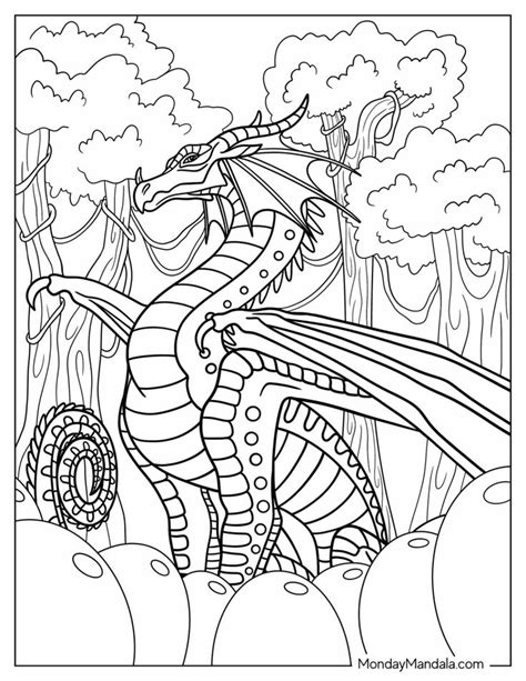 20 Wings Of Fire Coloring Pages Free PDF Printables In 2024 Dragon