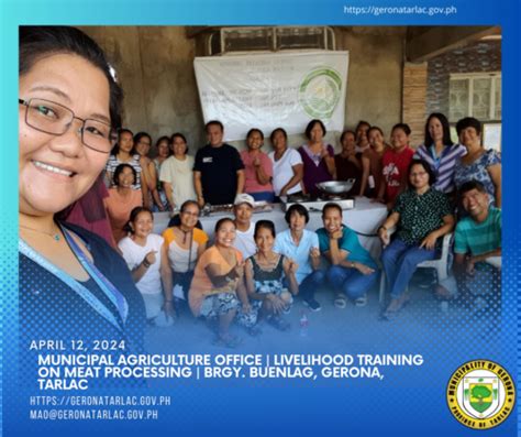 Municipal Agriculture Office Livelihood Training On Meat Processing