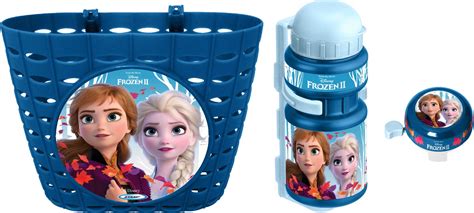 Sada doplňků košík zvonek láhev Frozen II modrá Zbozi cz