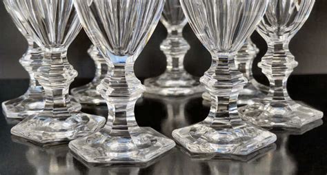 Baccarat Harcourt Versailles Wine Glasses Cut Crystal Port Wine