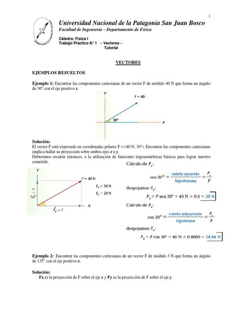 Tp1 Vectores Tutorial Pdf Vector Euclidiano Sistema De Coordenadas Cartesianas