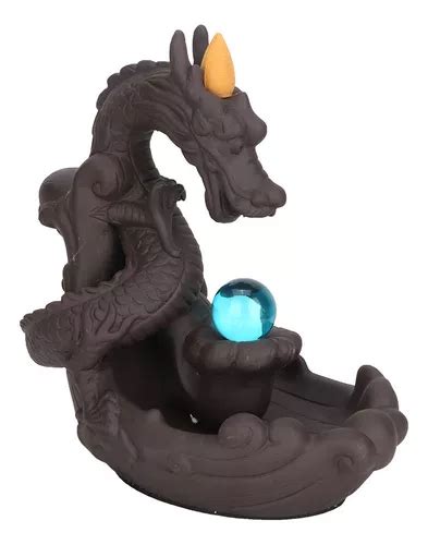 Quemador De Incienso De Cer Mica Dragon Censer Smoke Backflo Meses