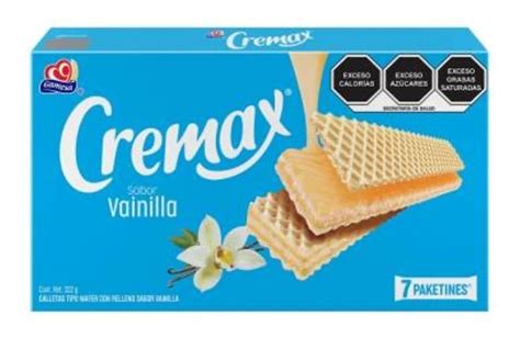 Galletas Gamesa Cremax Tipo Wafer Sabor Vainilla 7 Paketines Cimarron