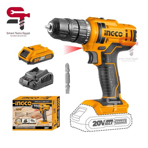 Ingco Cordless Drill V Battery Cdli Smart Tools Egypt