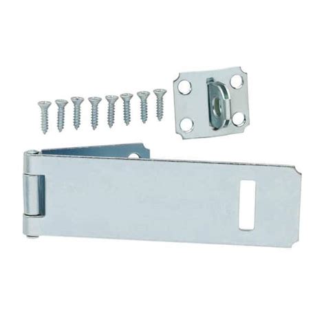 Everbilt 6 In Zinc Plated Adjustable Staple Safety Hasp 13598 The