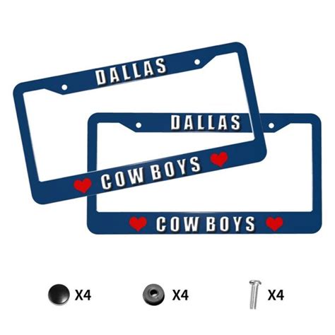 Dallas Cowboys License Plate Frame Cover Silvercar Accessory | Etsy