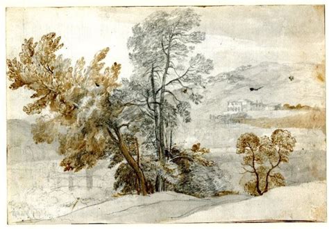 Claude Lorrain Trees Ca 1640 45 Drawing British Museum Watercolor