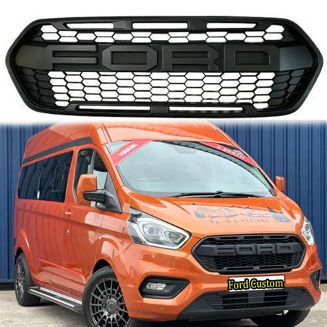 FRONT GRILLE FOR Ford Transit Custom Grill 2018 2023 Raptor Style Upper