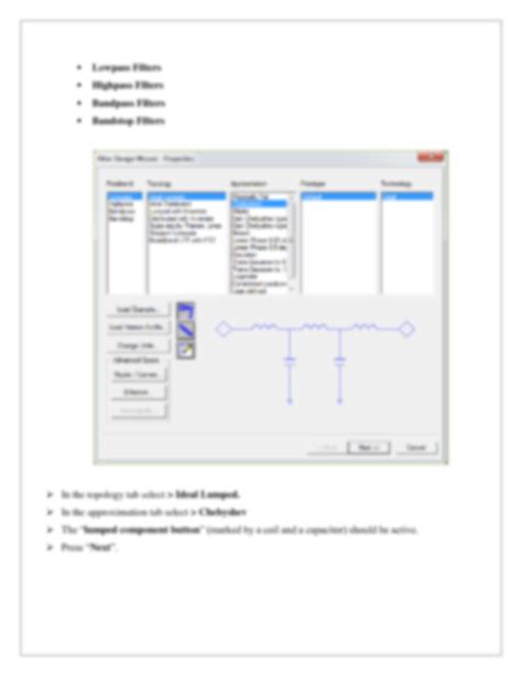 SOLUTION Lab 04 Chebyshev Low Pass Filter Studypool