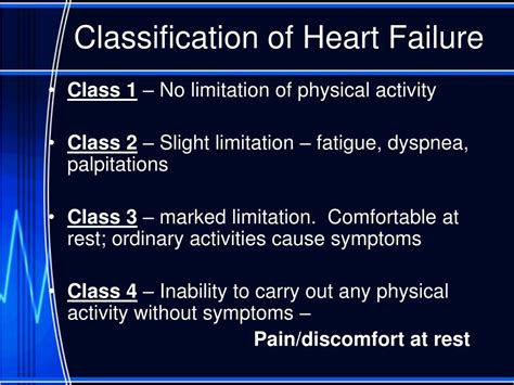 Stages Of Heart Failure Chart