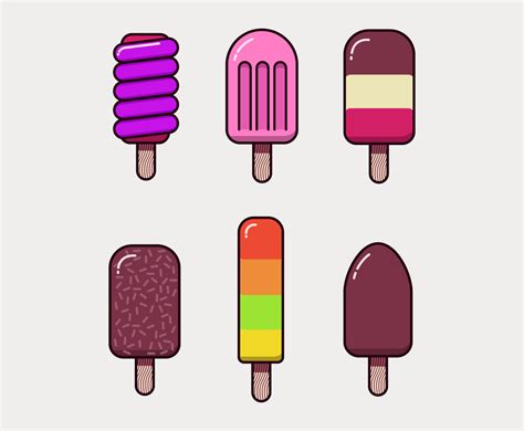 Ice Cream Stick Vector Vector Art & Graphics | freevector.com