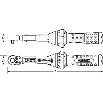 HAZET 5108 2CT Torque Wrench With Reversible Ratchet Mister Worker