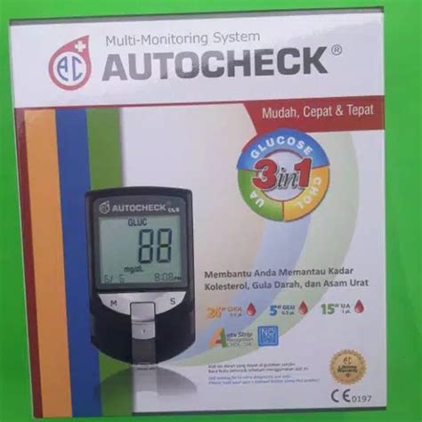 Jual Autocheck 3 In 1 Alat Cek Gula Darah Kolesterol Dan Asam Urat