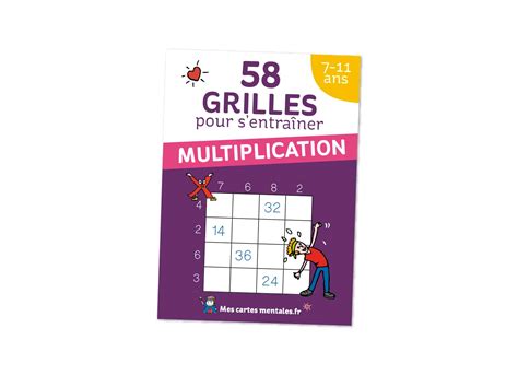 Multiplication 58 grilles pour s entraîner