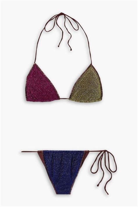 OSÉREE Lumière Microkini triangle bikini THE OUTNET
